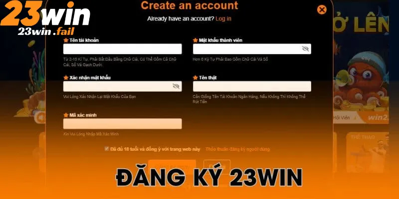 Trang chủ 32 Thao tác đăng ký tài khoản tại 23win chỉ trong nháy mắt